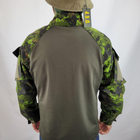 Рубашка мужская военная тактическая с липучками рип-стор ВСУ (ЗСУ) Ubaks Убакс 20221838 7326 M 48 р зеленая (OPT-1370) - изображение 4