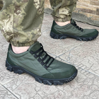 Кросівки чоловічі тактичні сітка ЗСУ (ЗСУ) 6993 42 р 27,5 см зелені (OPT-1705) - зображення 4