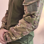 Рубашка мужская военная тактическая с липучками ВСУ (ЗСУ) Украина Ubaks Убакс Мультикам 7202 XXXL 56 р (OPT-1640) - изображение 4