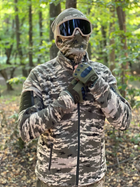 Кофта флисовая мужская военная тактическая с липучками под шевроны ВСУ (ЗСУ) Пиксель 8709 46 размер хаки (OPT-1345) - изображение 8