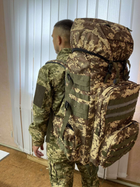 Рюкзак військовий ЗСУ, 80 літрів, колір командос піксель - зображення 3