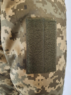 Армейский зимний уставной бушлат для ЗСУ на флисе и синтепоне 54 размера цвета камуфляж пиксель 2725 - изображение 3