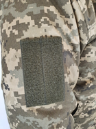 Армейский зимний уставной бушлат для ЗСУ на флисе и синтепоне 56 размера цвета камуфляж пиксель 2725 - изображение 6