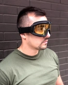 Тактические очки маска антибликовые желтые - изображение 3