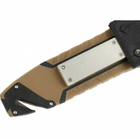 Нескладной нож выживальщика с ножнами Ganzo G8012V2-DY 243 мм коричневый - изображение 8