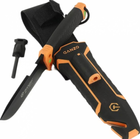 Нескладной нож выживальщика с ножнами Ganzo G8012V2-OR 243 мм оранжевый - изображение 3