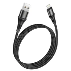 Кабель HOCO Lightning Excellent charging data cable X50 усиленная оплетка черный