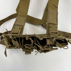 Тактический нагрудный пояс с подтяжками и подсумками Belt6 койот - изображение 4