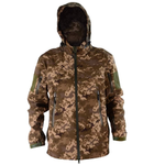 Мужская военная куртка Soft Shell с капюшоном Пиксель (размер S) - изображение 1