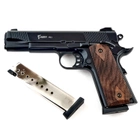 Стартовый, сигнальный шумовой пистолет Kuzey 911 Black под холостой патрон 9 мм с дополнительным магазином - изображение 1