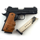 Стартовий сигнальний пістолет Kuzey 911 SX Black/Wooden калібр 9 мм. з додатковим магазином - зображення 3