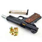 Стартовый, сигнальный шумовой пистолет Kuzey 911 Black под холостой патрон 9 мм с дополнительным магазином - изображение 4