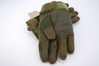 Перчатки тактические зимние с пальцами на флисе 9080_XXXL_Olive - изображение 5