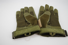 Тактичні рукавички на флісовій підкладці з пальцями 9054_XL_Olive - зображення 7