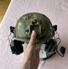 Тактичні навушники EARMOR M32H з кріпленнями під каску FAST (койот) - зображення 7