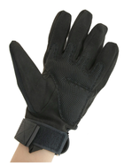 Универсальные тактические перчатки размер XL полнопалые с защитой на косточки (Черные) - изображение 9