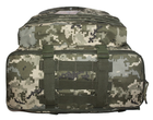 Тактический военный рюкзак трансформер 40-60 литров пиксель - изображение 3