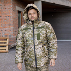 Зимняя военная куртка с капюшоном пиксель плащевка 48 размер - изображение 3