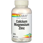Мультимінеральний комплекс Solaray Calcium Magnesium Zinc 250 Veg Caps SOR04561