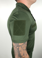 Тактическая футболка Поло Coolmax ТТХ олива M - изображение 5