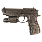 G052BL Страйкбольный пистолет Galaxy Beretta 92 с лазерным прицелом пластиковый - зображення 2