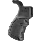 Эргономичная прорезиненная пистолетная рукоятка для M4/M16/AR15 FAB Defense AGR-43. Черная. FAB-AGR-43-BLK - изображение 1