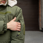 Куртка-бушлат военная мужская тактическая на меху ВСУ (ЗСУ) 8895 52 размер хаки - изображение 3