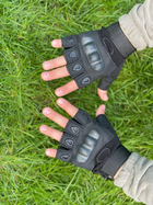 Військові тактичні рукавиці без пальців Oakley Чорні XL - зображення 3