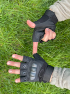 Военные тактические рукавицы без пальцев Oakley Чорные XL - изображение 5