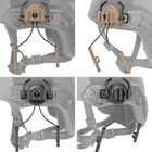 Адаптер крепление для наушников на шлем быстросьемное ARC Rail Helmet BeArmD Черный (1489601) - изображение 5