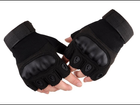 Тактичні Рукавиці Tactical Gloves PRO безпалі рукавички чорні розмір L - зображення 6