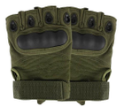 Тактические Перчатки Tactical Gloves PRO беспалые рукавицы олива размер L - изображение 3