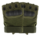 Тактические Перчатки Tactical Gloves PRO беспалые рукавицы олива размер XL - изображение 3