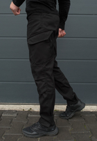 Утеплені тактичні штани на флісі modern XS black - зображення 3