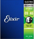 Струни для електрогітари Elixir Nickel Plated Steel OptiWeb Coating Custom Light 9-46 (EL OW CL)