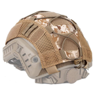 Чехол кавер на шлем каску типа FAST, Elastic Cord Pixel Coyote (DD) (12472) - изображение 3