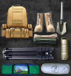 Рюкзак армійський тактичний з підсумками Koyot 56 літрів - зображення 12