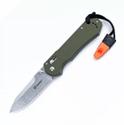 Нож складной карманный, туристический Axis Lock Ganzo G7452-GR-WS Green 210 мм - изображение 1