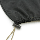 Черный Бафф мужской летний тактический, однотонный бафф маска на затяжке, качественная маска-бафф ВСУ (ЗСУ) - изображение 2