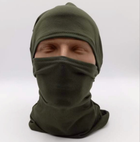 Качественная Балаклава мужская зеленая военная камуфляжная, подшлемник хаки однотонная - изображение 5