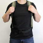Тактичний рюкзак 40 л колір олива армійський хакі з кордури сумка для військових штурмовий рюкзак похідний ранець речовий ЗСУ - зображення 6
