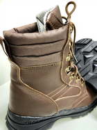 Берцы зимние с мембранным утеплителем, обувь для военных KROK BЗ3, 42 размер, коричневые, 01.42 - изображение 2