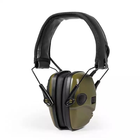 Активні навушники ProTac Slim Green + кріплення на шолом каску з рейками ARC (FAST, ТОР-Д, ACH MICH) (127900kr) - зображення 7
