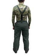 Тактичні зимові штани ЗСУ Хакі з підтяжками розмір 48-50 зріст 179-191 - зображення 3