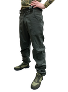 Тактические штаны ЗСУ Софтшелл Олива теплые военные штаны на флисе размер 48-50 рост 167-179 - изображение 6