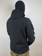 Демисезонная чёрная мужская флисовая куртка размер L - изображение 3