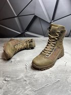 Тактичні чоловічі зручні зимові черевики койот з тризубом розмір 43 - зображення 2