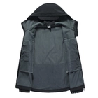 Куртка тактическая Tactical Pro непромокаемая мужская Soft Shell XXL Черная (359728104) - изображение 4