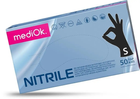 Рукавички нітрилові MediOk Nitrile (100 шт. / 50 пар), чорні, розмір S - зображення 1
