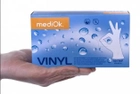 Перчатки вінілові, MediOk (100 шт./50 пар), прозорі, розмір M - зображення 1